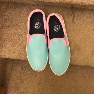 custom painted van style shoes size 8 mens